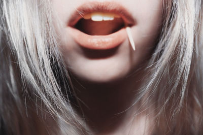 Close-up of woman