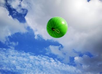 Low angle view of balloons in sky