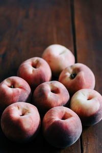 Close-up of apples on table