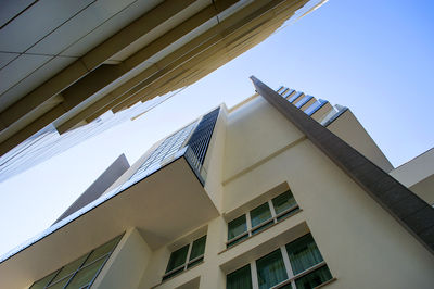 Low angle view of building against clear sky