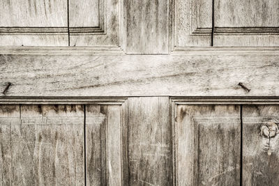 Close-up of old wooden wall