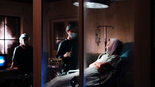 People working at home