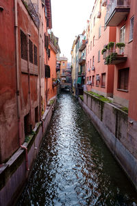 Canal amidst buildings in city