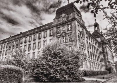 Low angle view of building against sky