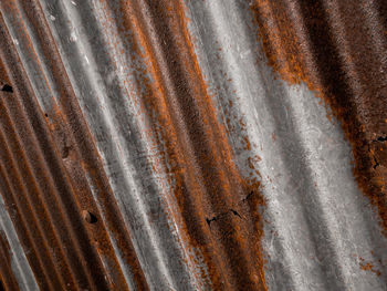 Full frame shot of rusty metal