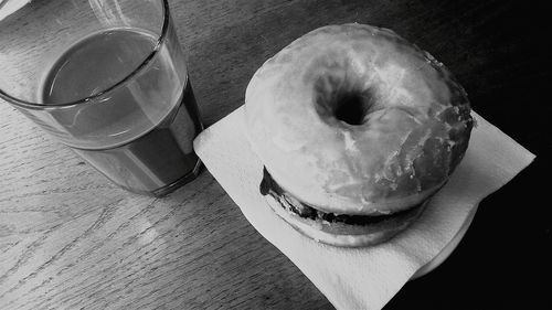 Close-up of food on table