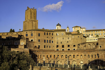 Roman ruins - foro traiano, mercati di traiano and torre delle milizie - rome, italy