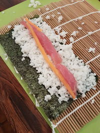 Close-up of sushi