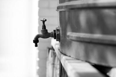 Close-up of rusty faucet