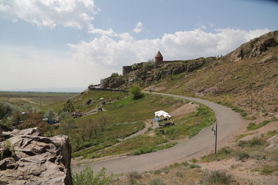 Scenic view of landscape against sky