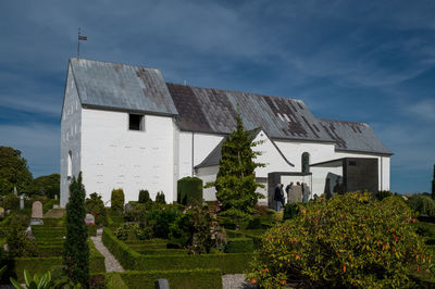 Jelling church with the famous 1000 years old runestones