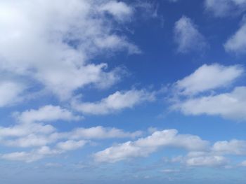 Low angle view of clouds in sky