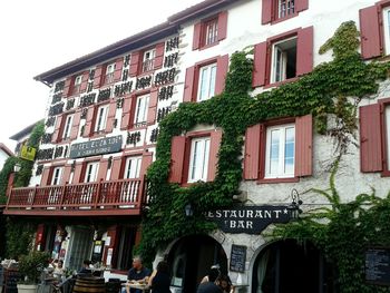 Low angle view of building against sky