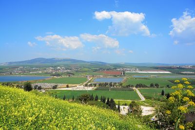 Observation from mount gilboa in the midst of the spring