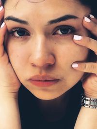 Close-up portrait of woman