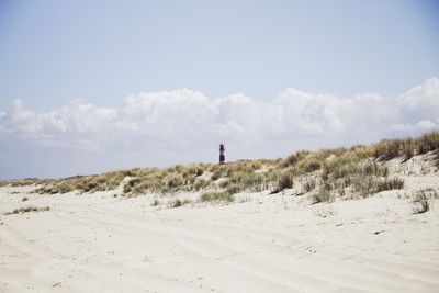 Scenic view of desert against sky