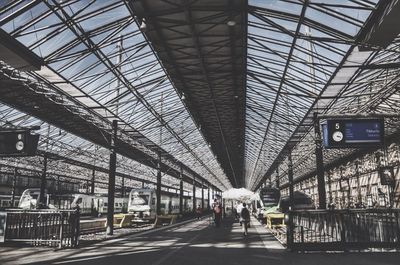 Railroad station platform