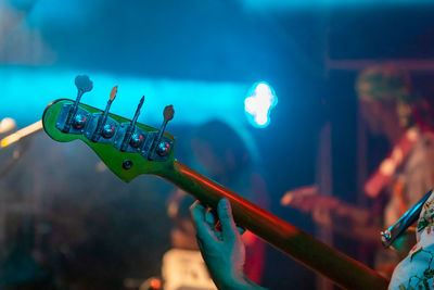 Close-up of people at music concert