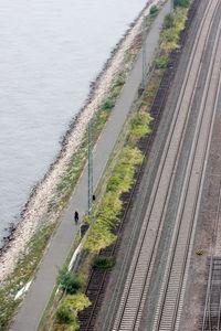 High angle view of water