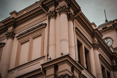 Low angle view of historical building against sky