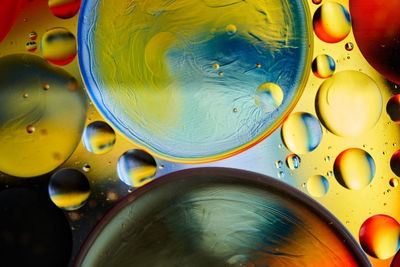 Full frame shot of bubbles in water