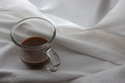 Close-up of tea cup on table