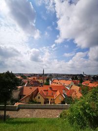 Townscape against sky