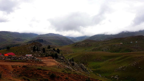Scenic view of landscape against sky