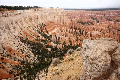 View of rock formations