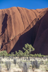 Scenic view of desert against sky