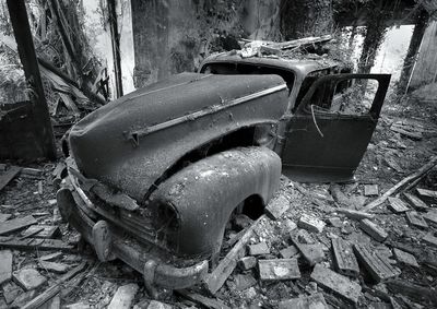 Abandoned car