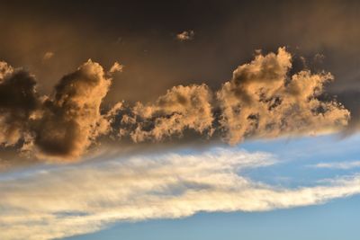 Low angle view of clouds in sky