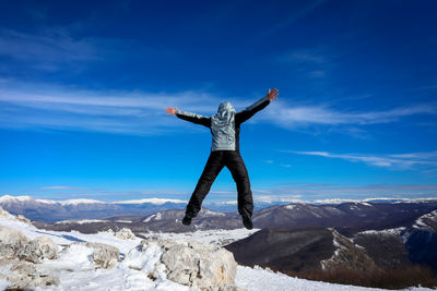 Hiker on top of