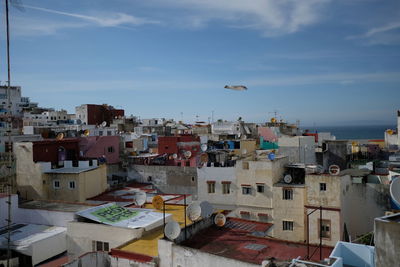 High view over a city 