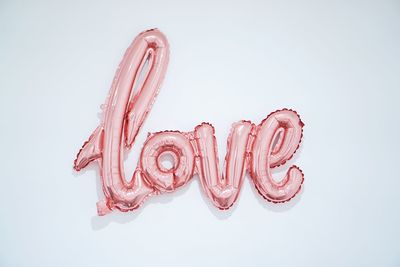 Close-up of text on white background