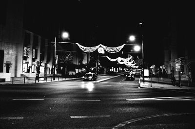 City street at night