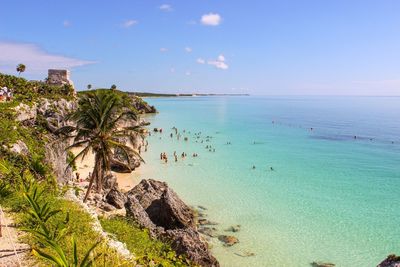 Scenic view of sea against sky
