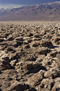 Aerial view of desert