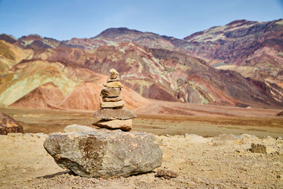 Cairn stack of