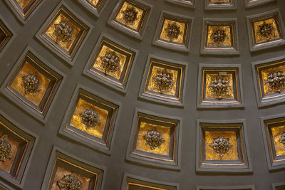 Full frame shot of ceiling of building