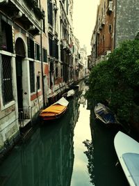 Canal amidst buildings in city