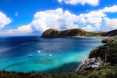 Scenic view of sea against sky