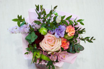 Close-up of rose bouquet