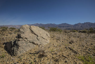 Scenic view of landscape against clear sky