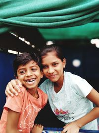 Boy and girl best smiley faces