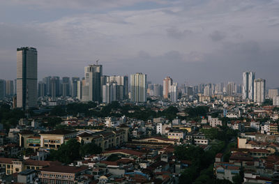 Cityscape against sky