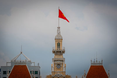 High section of building against cloudy sky