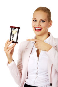 Portrait of a smiling young woman