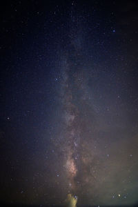 Low angle view of star field at night