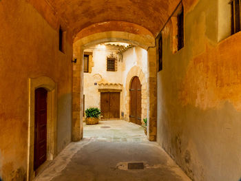 Interior of abandoned building